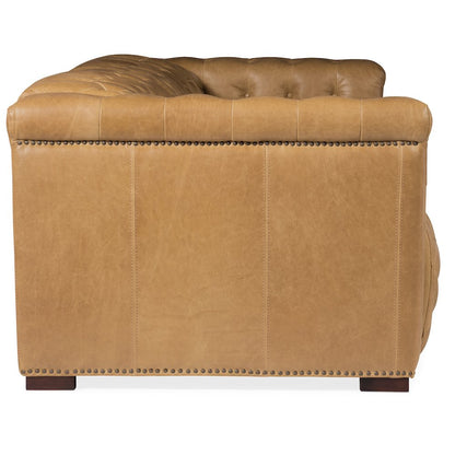Savion Power Sofa w/ Power Headrest in Tan Leather by Hooker Furniture