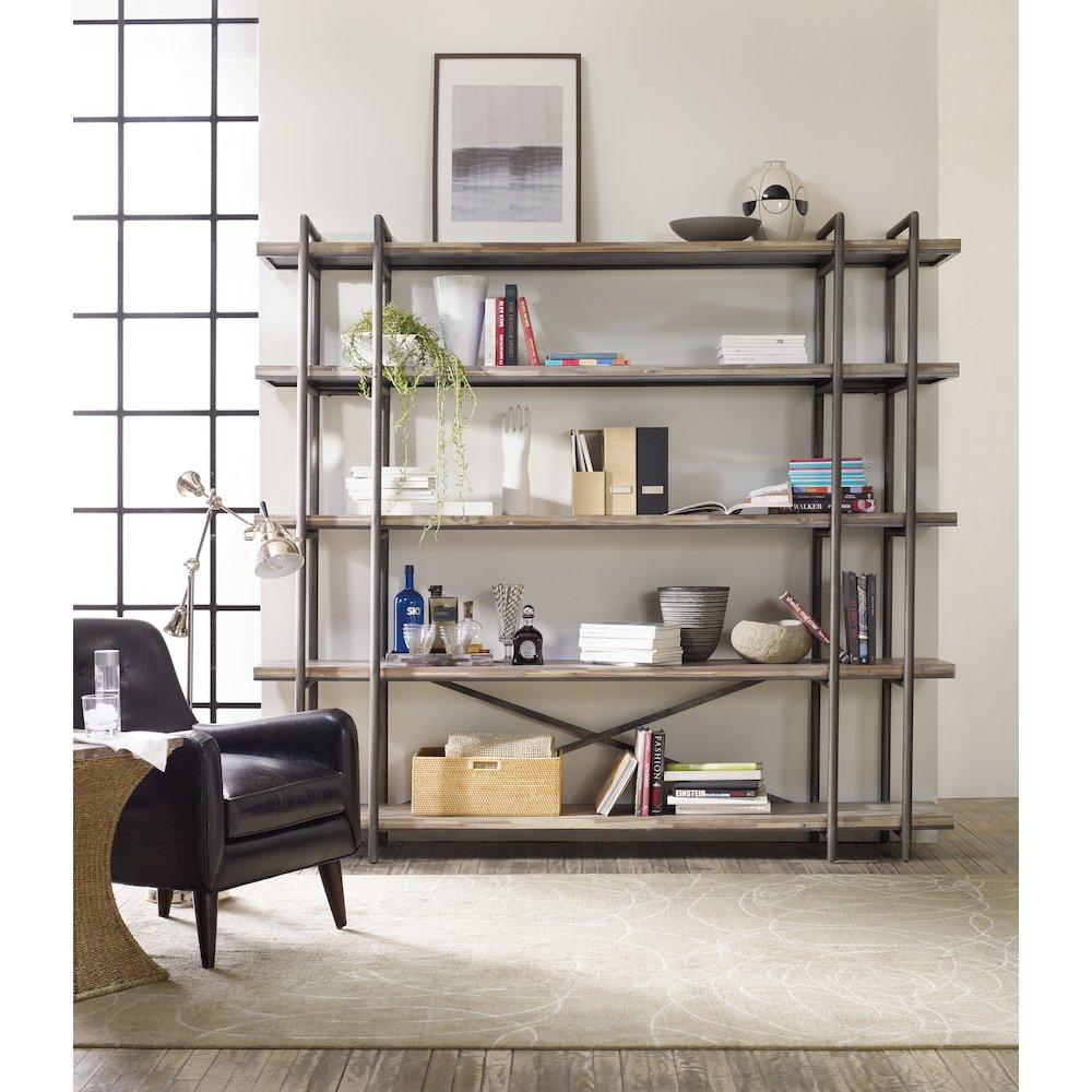 Hooker Furniture Home Office Studio 7H Scaffold Entertainment Center Light Wood