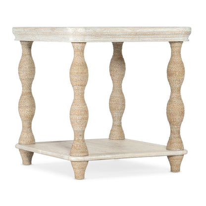 Serenity Bahari Lamp Table in White Wood by Hooker Furniture
