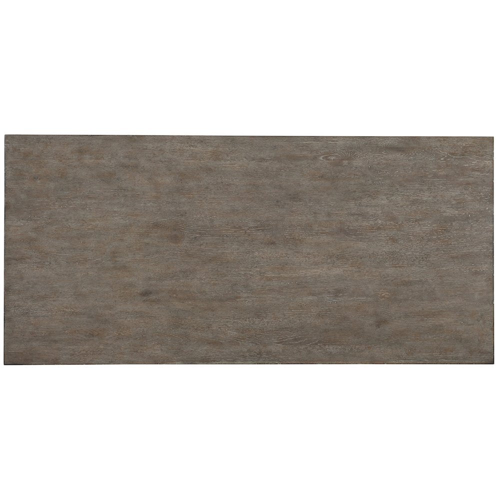 Hooker Furniture Rustic Glam Trestle Computer Desk in Light Wood