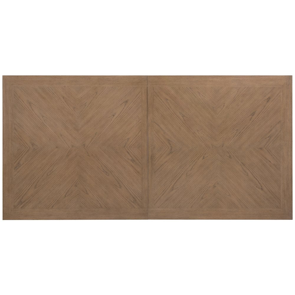 Sonnet Rectangle Dining Table w/ 18" Leaf in Medium Brown Wood by Hooker