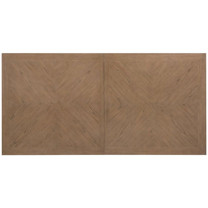 Sonnet Rectangle Dining Table w/ 18" Leaf in Medium Brown Wood by Hooker