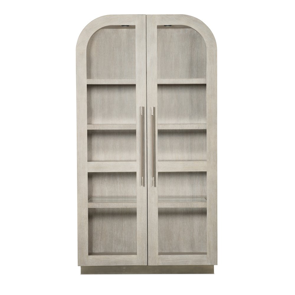 Modern Mood Wood-Framed Display Cabinet in Natural by Hooker Furniture