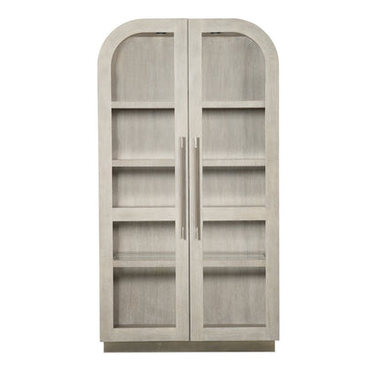 Modern Mood Wood-Framed Display Cabinet in Natural by Hooker Furniture