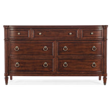 Hooker Furniture Charleston 7-Drawer Wood Dresser in Cherry Brown
