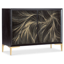 Melange Willow Hall Chest in Black Wood by Hooker Furnishings