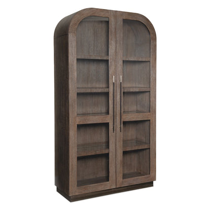 Modern Mood Wood-Framed Display Cabinet in Brown by Hooker Furniture