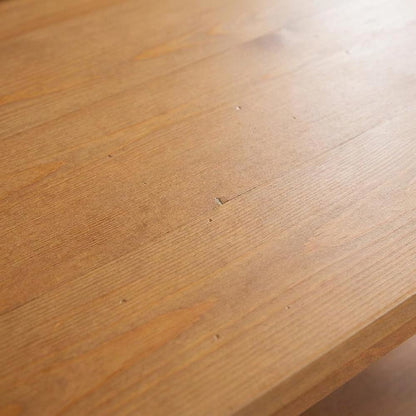 Rustic Driftwood Coffee Table with Solid Wood Finish and Open Storage