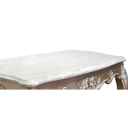 Emily Carved Wood Coffee Table