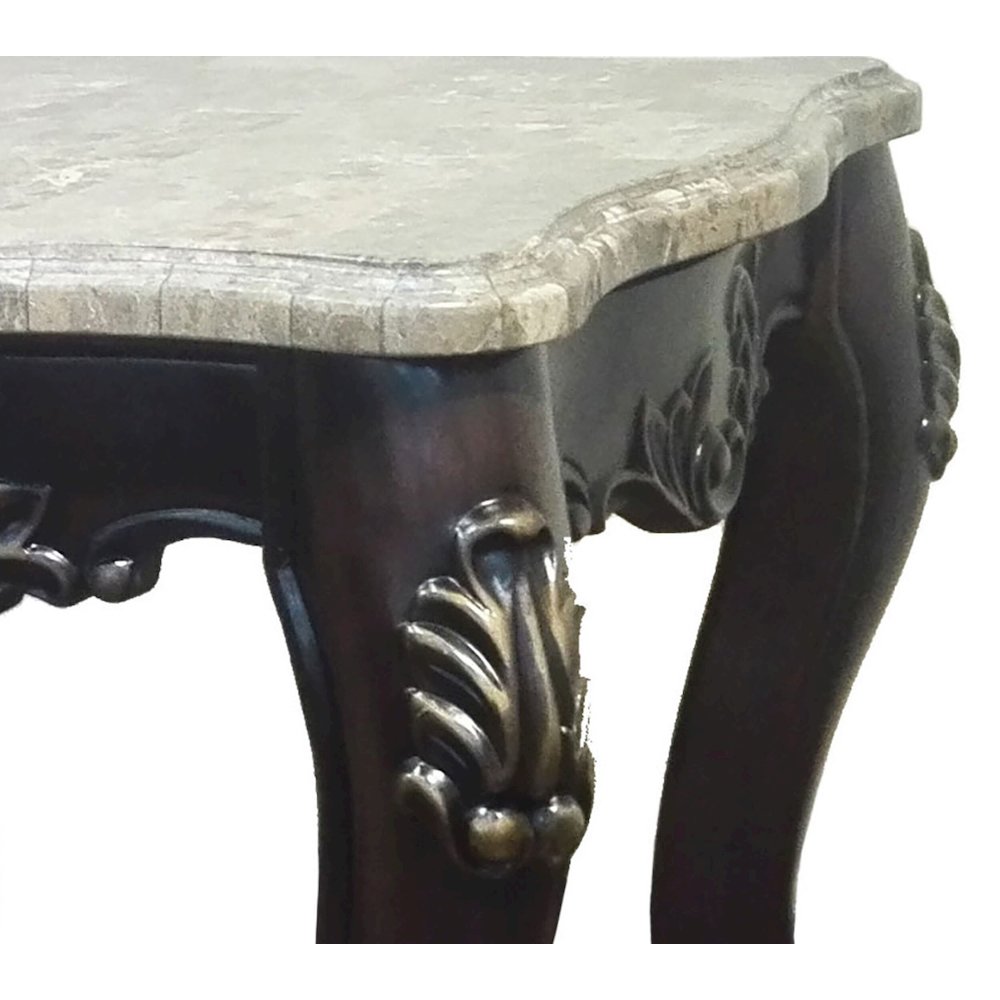 Aroma Carved Wood End Table