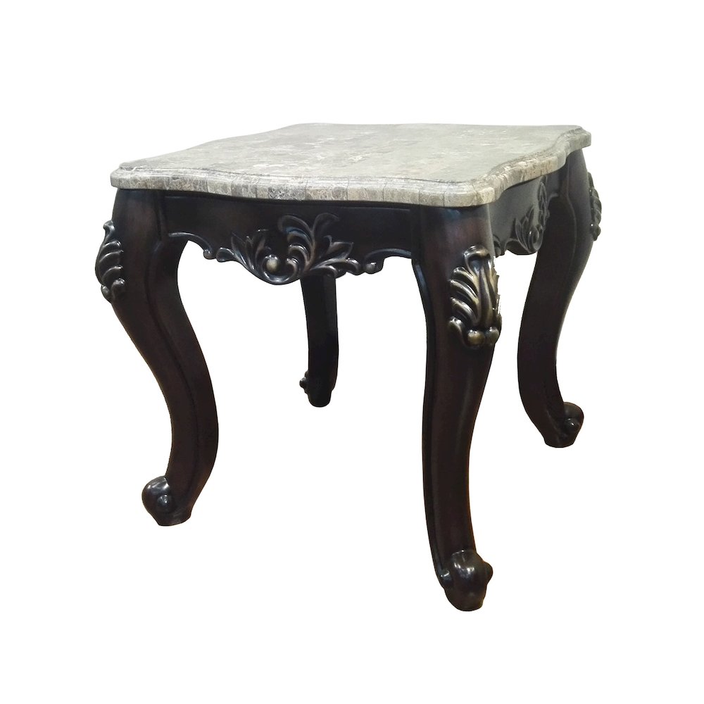 Aroma Carved Wood End Table
