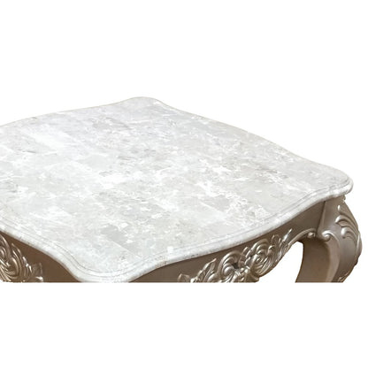 Emily Carved Wood End Table