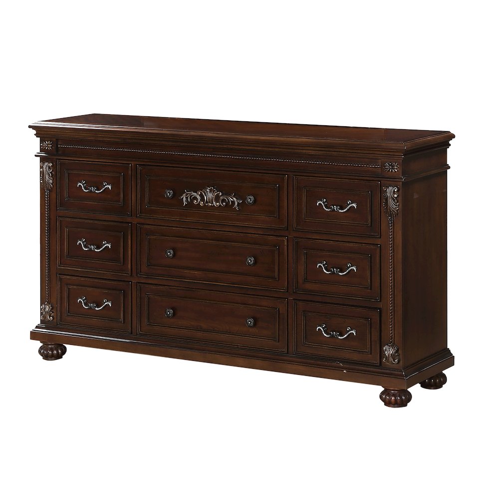 Destiny Contemporary Cherry Wood 5-piece Bedroom Set, Queen