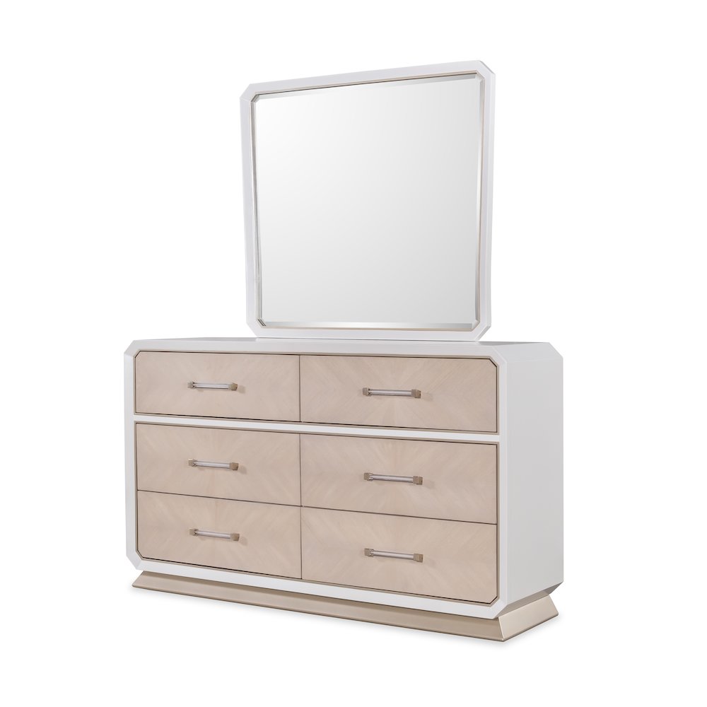 Dior White/Champagne 5-piece Bedroom Set, King