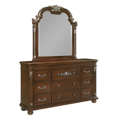 Isabella Cherry Brown 4-Piece Bedroom Set, Queen