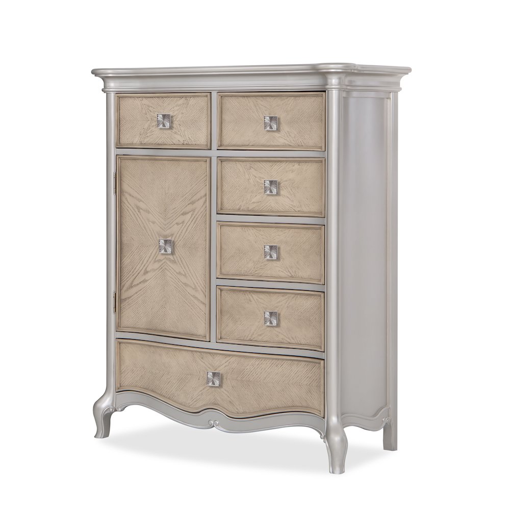 Paris Ivory Panel 5-Piece Bedroom Set, Queen