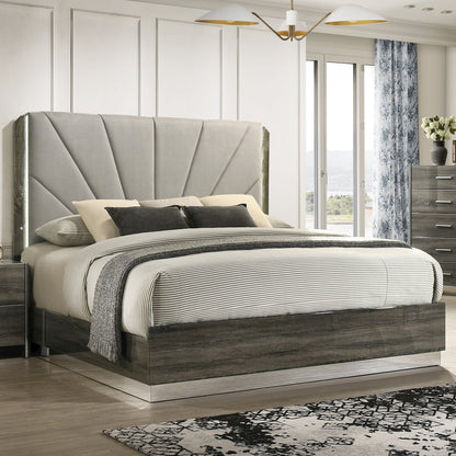 Venice Gray Platform 5-Piece Bedroom Set, Queen