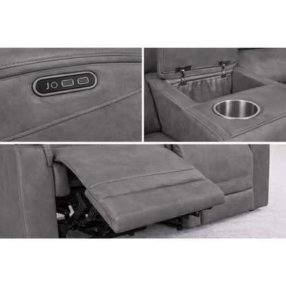 Palmer Top Grain Italian Leather 2-piece Living Room Set