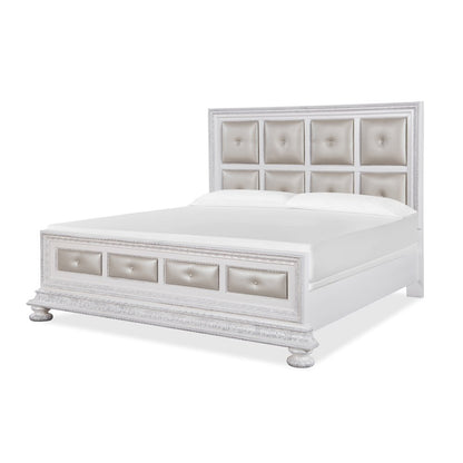Penta White/ Champagne 5-Piece Bedroom Set, Queen