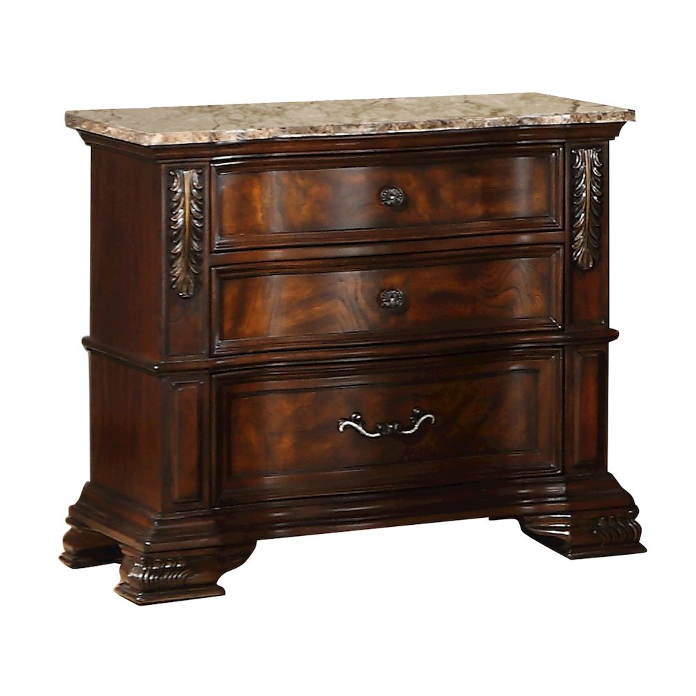 Santa Monica Cherry Brown 4-Piece Bedroom Set, King