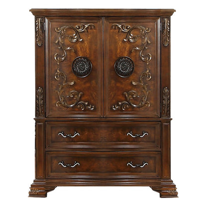 Santa Monica Cherry Brown 5-Piece Bedroom Set, King
