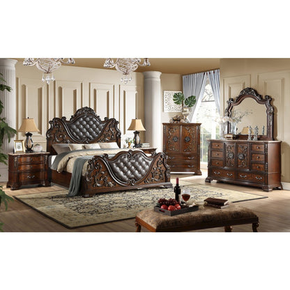 Santa Monica Cherry Brown 5-Piece Bedroom Set, King