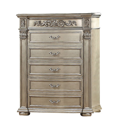 Platinum Silver 5-Piece Bedroom Set, King