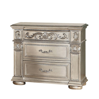 Platinum Silver 5-Piece Bedroom Set, Queen