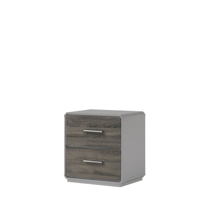 Naples Stone Gray Platform 5-Piece Bedroom Set, Queen