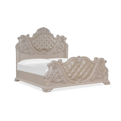Santa Monica Pearl White 4-Piece Bedroom Set, King