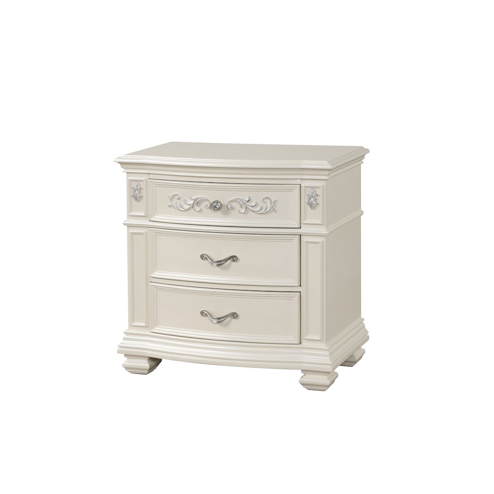 Valentina Pearl 5-Piece Bedroom Set with LED Lighting, Queen