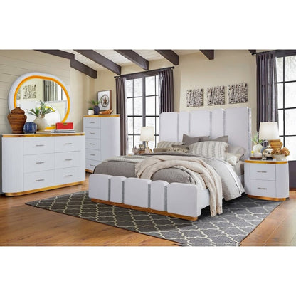 Zoe Crystal 5-Piece Bedroom Set with LED Lighting, King
