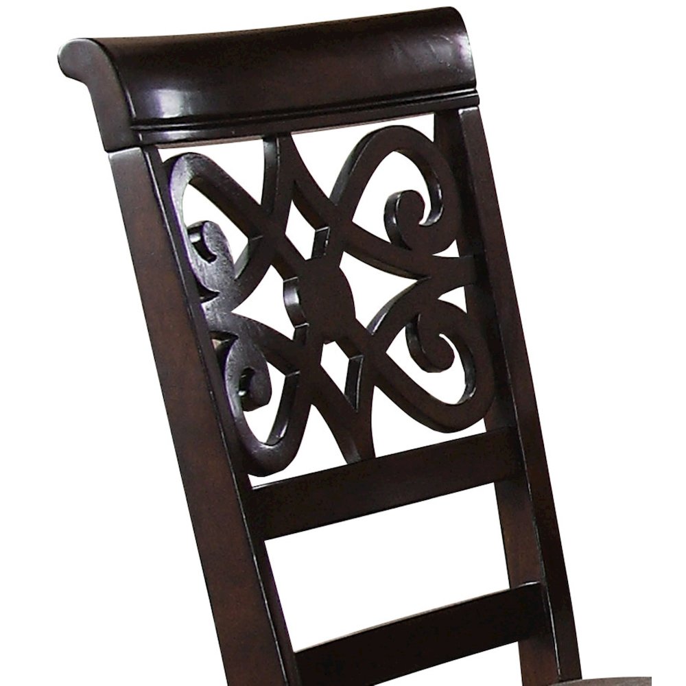 Zora Collection Cherry 7-Piece Dining Set