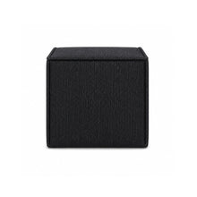 Pontchartrain Pouf Ottoman Chenille Black