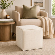 Pontchartrain Pouf Ottoman Chenille Cloud