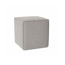 Pontchartrain Pouf Ottoman Chenille Mist