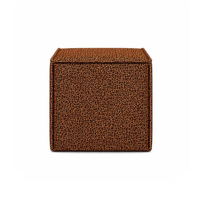 Pontchartrain Pouf Ottoman Velvet Leopard