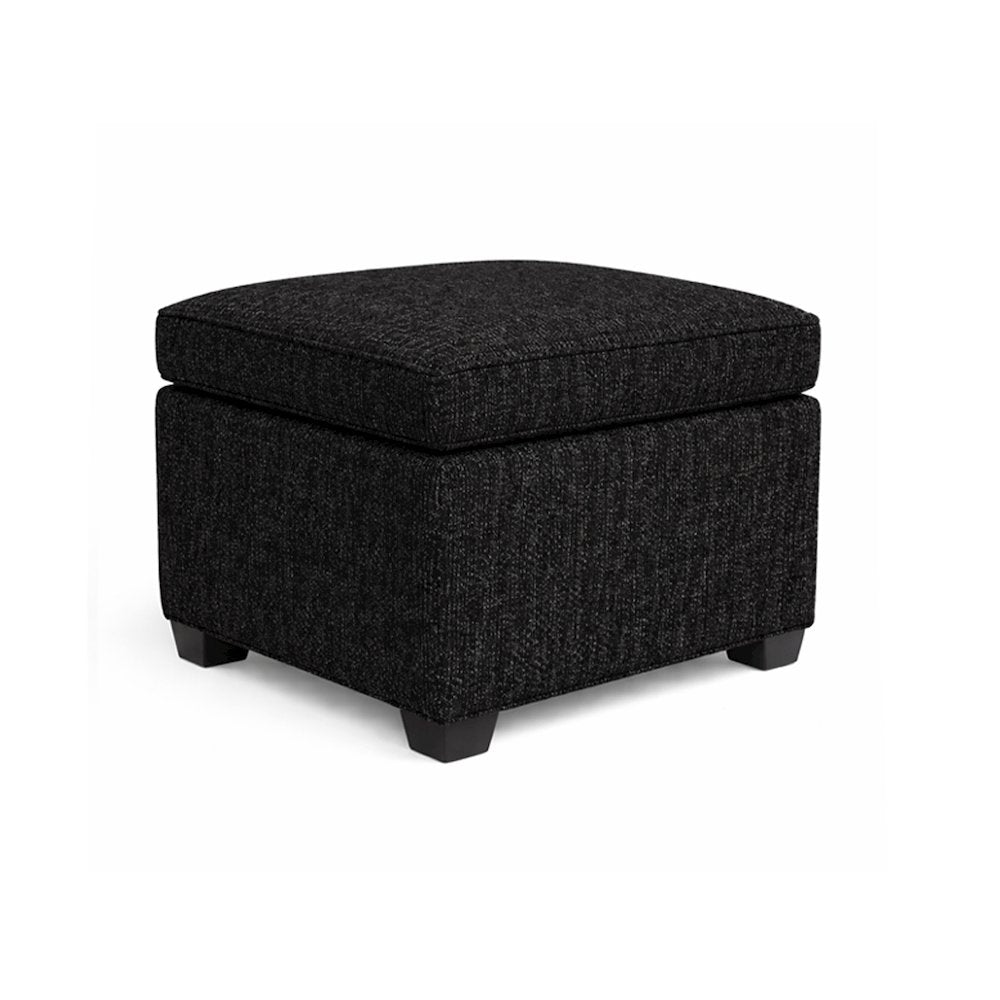 Jackson Square Storage Ottoman Matisse Black
