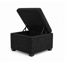 Jackson Square Storage Ottoman Matisse Black