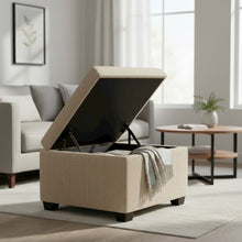 Jackson Square Storage Ottoman Matisse Ivory