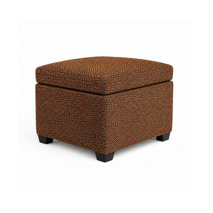 Jackson Square Storage Ottoman Velvet Leopard