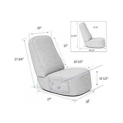 Roommate Rocker Linen Sapphire