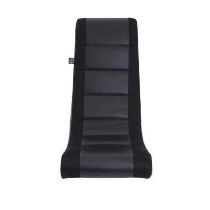 Classic Video Rocker Floor Gaming Chair, for Kids and Teens, Black/Black