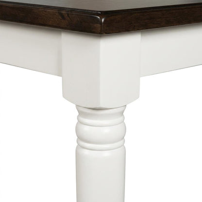 Rubberwood Farmhouse Counter Height Table, Bench & Chairs 8-Piece, Soft Grey