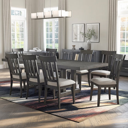 Dusky Ceda Finished Seater Dining Table Set with 8 Chairs for Dining Room