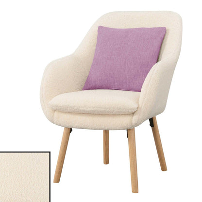 Take a Seat Charlotte Sherpa Accent Chair, Sherpa Crème