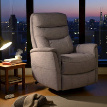 Capri Silver Recliner Nursery Glider – Power Lift Recliner with Headrest
