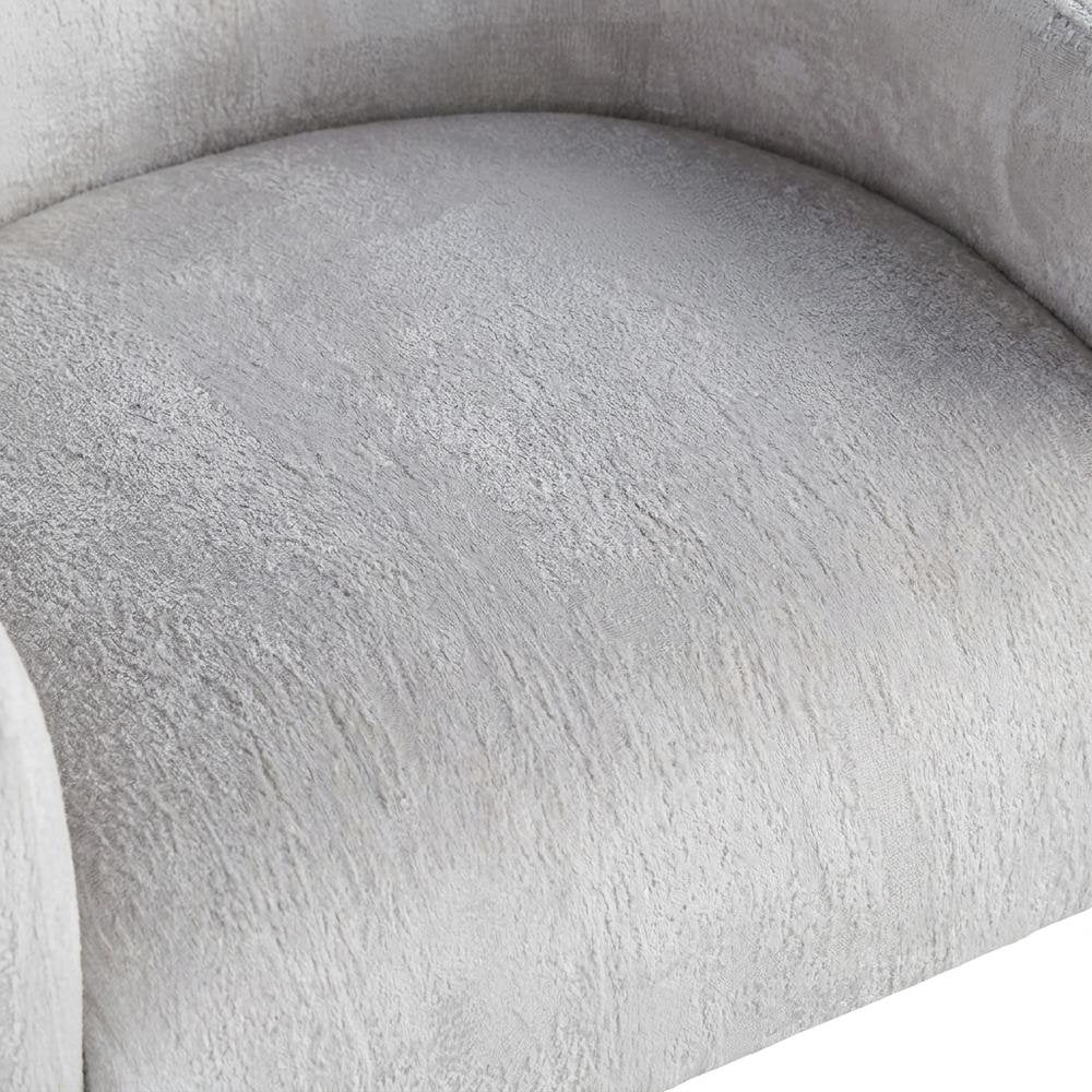 Rayon-Upholstered Vanity Chair with Acrylic Legs for Bedroom or Dressing Table