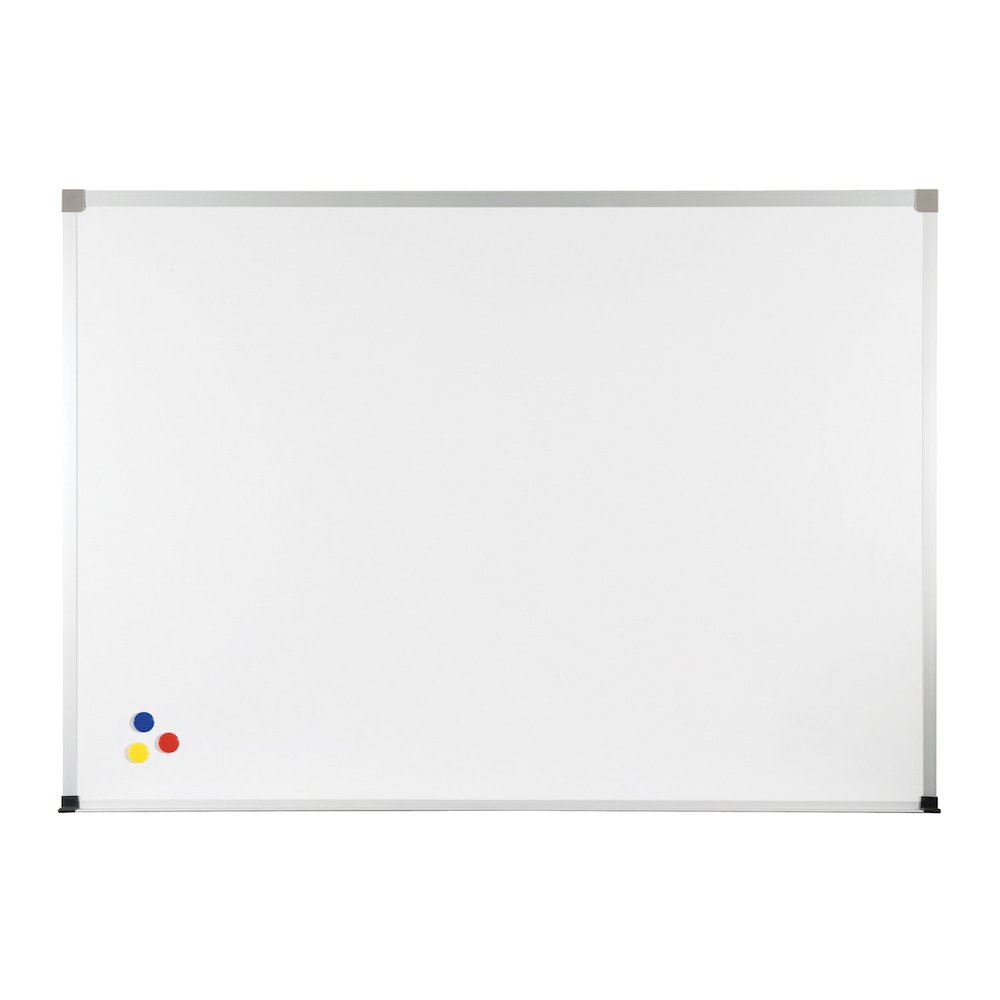 Markerboard - 48" (4 ft) W x 33.8" (2.8 ft) H - White Porcelain Steel Surface