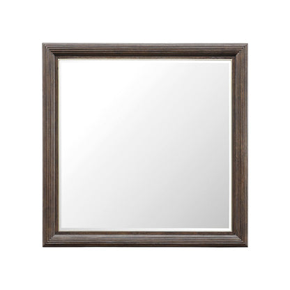 Asher Park Dresser Mirror, Piano Brown Finish